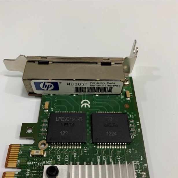 Card Mạng HP NC365T 593743-001 Quad Port Connectivity PCI-E X4 Interface 4-Port Ethernet Server Adapter 10/100/1000Mb Transfer Rate Low Profile Bracket