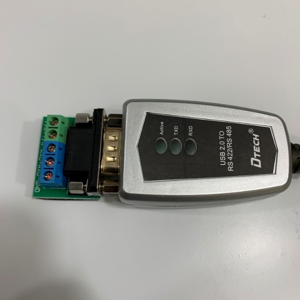 Cáp Chuyển Đổi Tín Hiệu Điều Khiển USB to RS422/RS485 Serial Port Converter Adapter Cable with FTDI Chip Supports Windows 10, 8, 7, XP DTECH DT-5019 Dài 1.2M