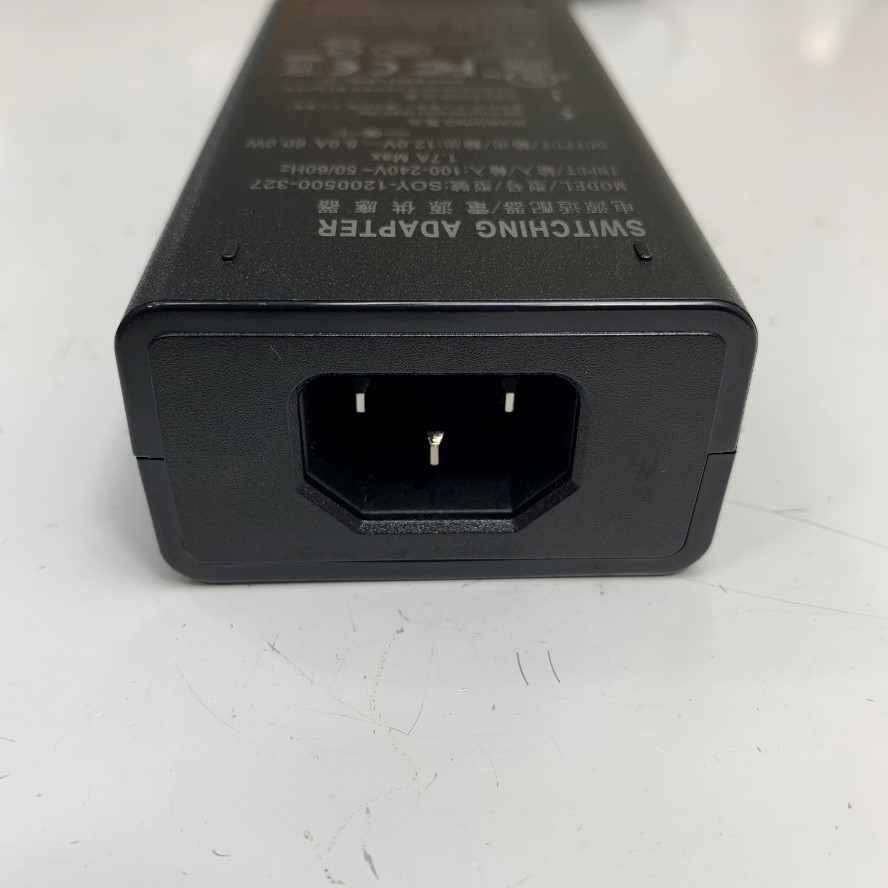 Adapter 12V 5A 60W SOY Connector Tip Size 5.5mm x 2.5mm For Digital Mixer Mackie DL1608