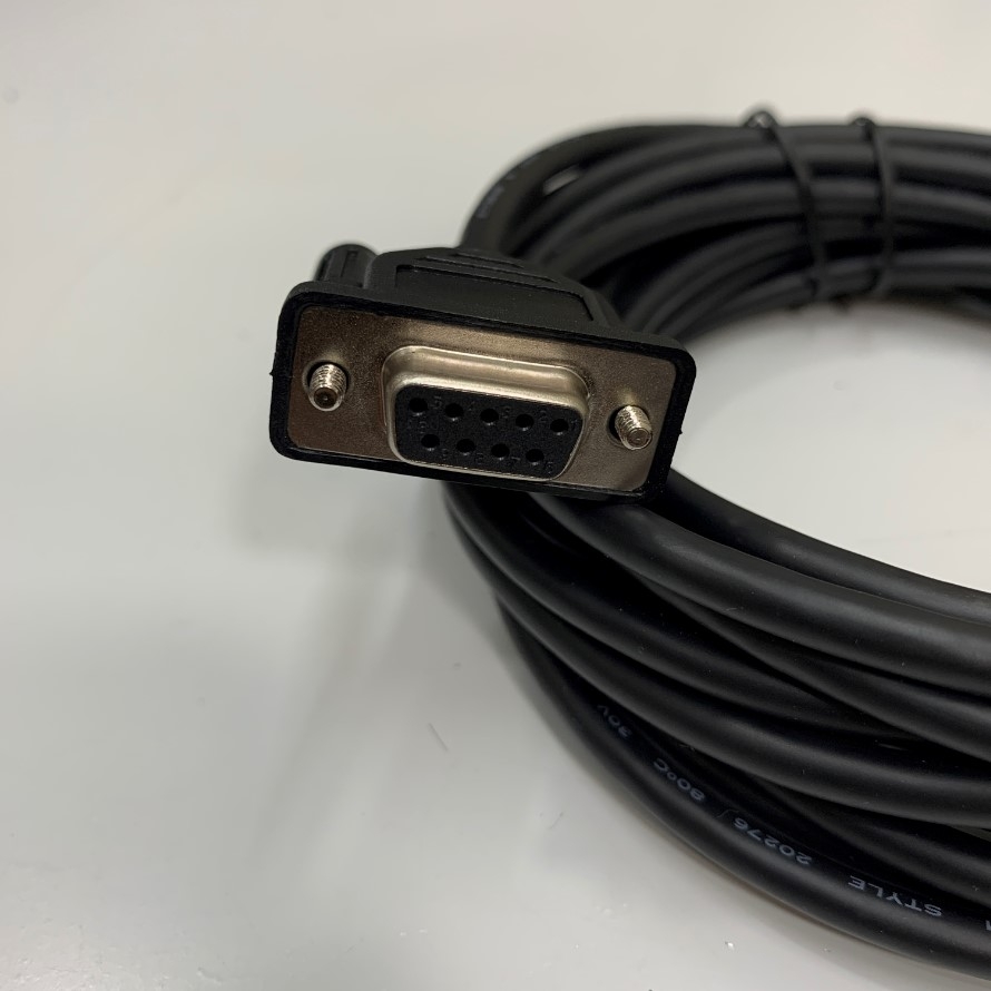 Cáp Lập Trình Communication Cable Mini Din 8 Pin Male to RS232 DB9 Female Black Dài 5M 17ft