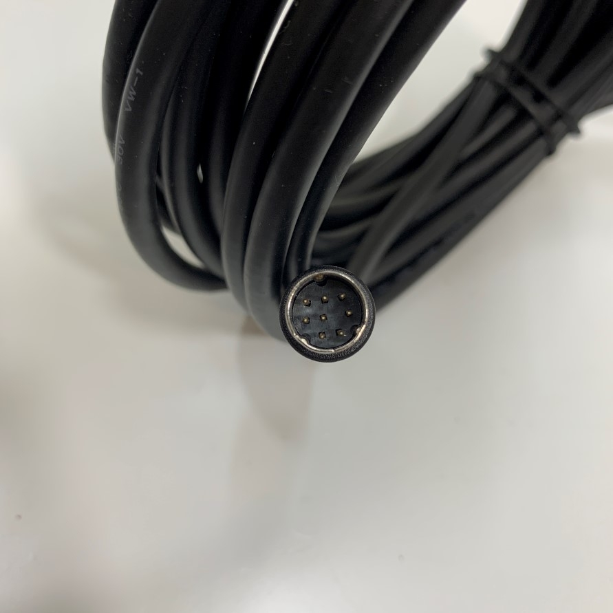 Cáp Lập Trình Communication Cable Mini Din 8 Pin Male to RS232 DB9 Female Black Dài 5M 17ft
