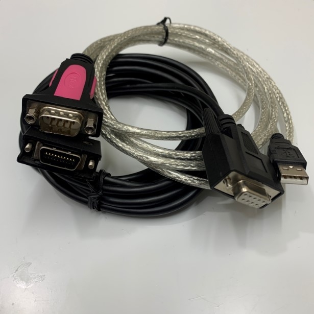 Cáp Lập Trình MR-CPCATCBL3M Mitsubishi Servo MR-J2S/J2 Series Programming Cable Length 3M + USB to RS232 Z-Tek with FTDI Chip