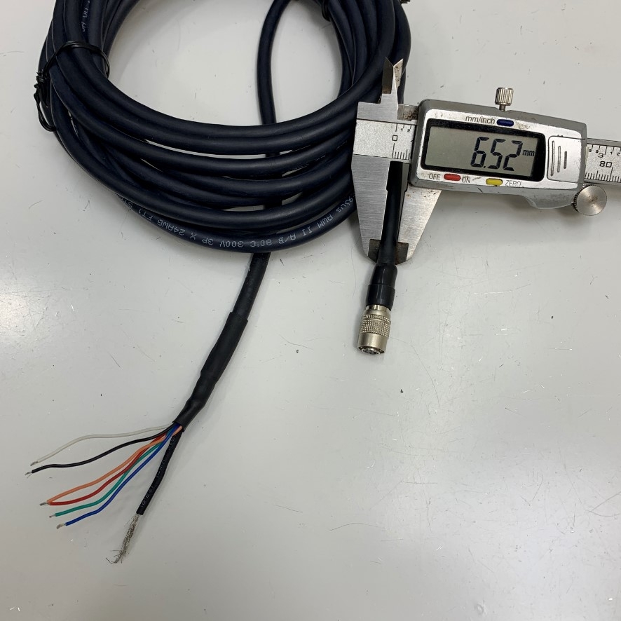 Cáp Điều Khiển Hirose HR10A-7P-6S(73) 6 Pin Female to 6 Core Dài 0.5M 1.7ft Shielded Cable For Power Supply and Data Control Cable Basler Camera AVT GIGE Sony CCD Industrial