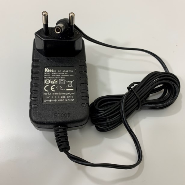 Adapter Original Ktec KSAD0750200W1EU 7.5V 2A For Speaker, Điện thoại IP Connector Size 5.5mm x 2.5mm