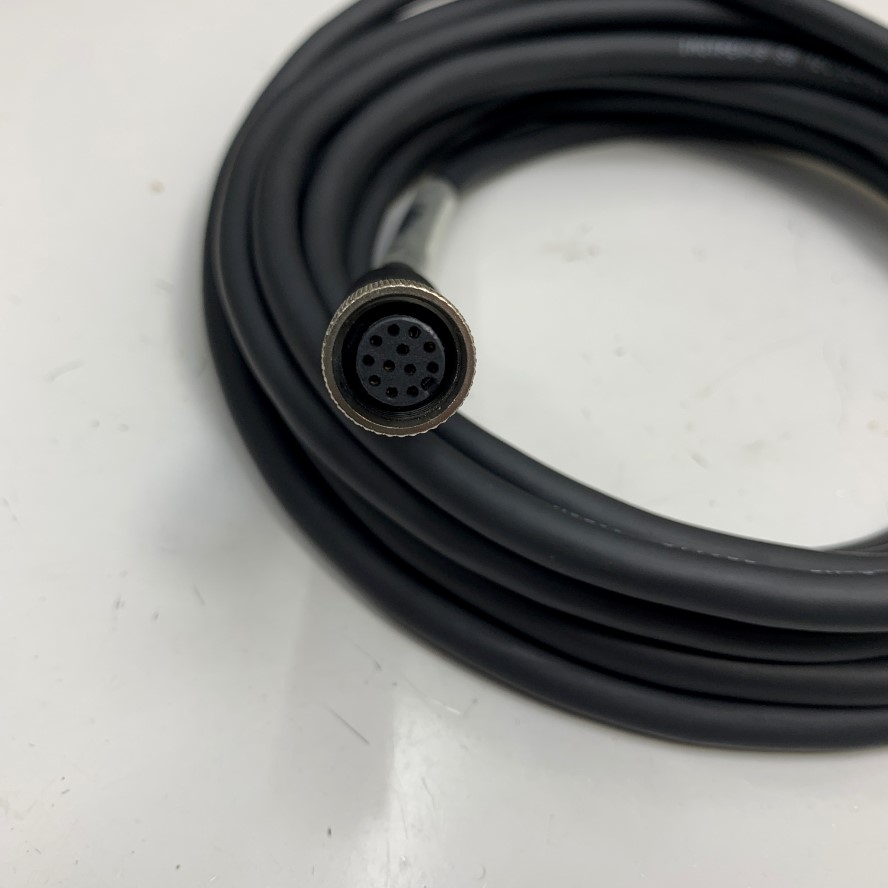 Cáp Original Cognex CCB-PWRIO-05 Dài 5M 17ft Cable M12 A-Code 12 Pin Female to 12 Core For Power and I/O Breakout Cable Cognex industrial Camera, Industrial Sensor