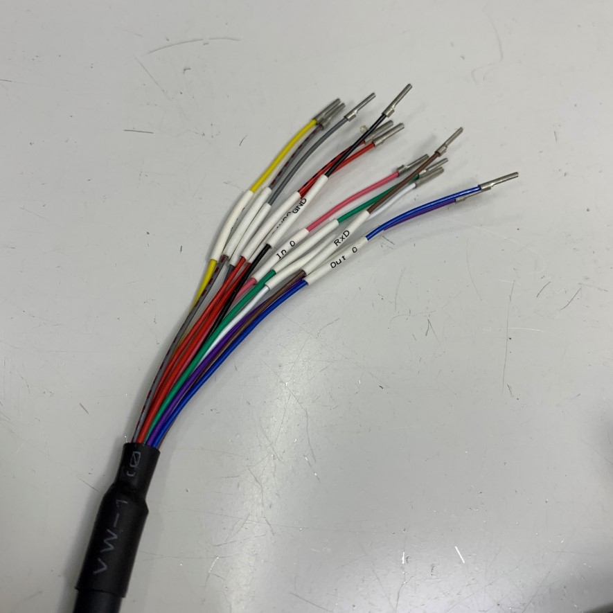Cáp Original Cognex CCB-PWRIO-05 Dài 5M 17ft Cable M12 A-Code 12 Pin Female to 12 Core For Power and I/O Breakout Cable Cognex industrial Camera, Industrial Sensor