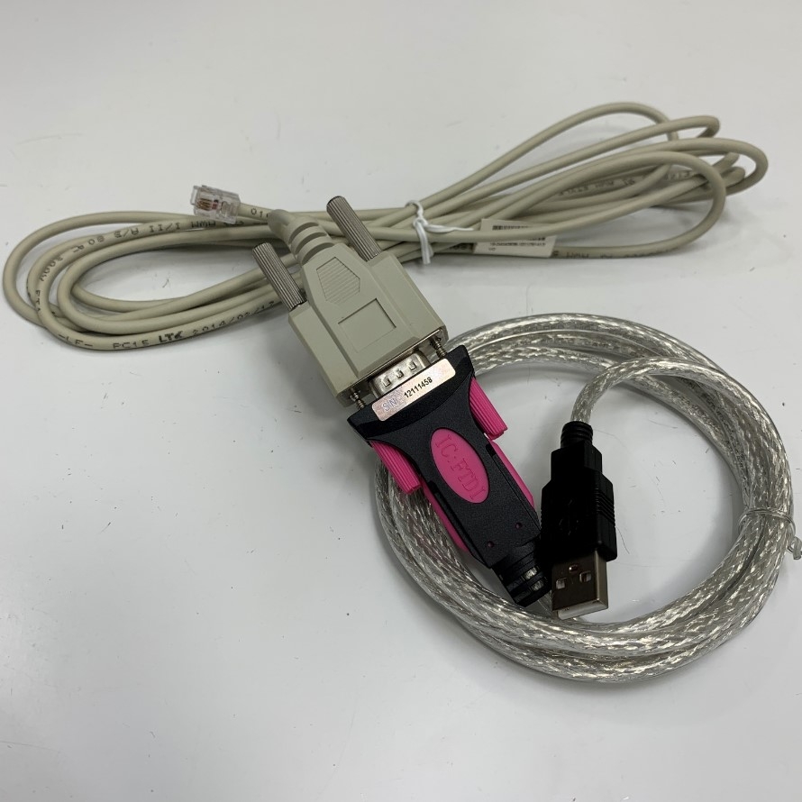 Cáp Điều Khiển FTDI Chip USB Converter Cable Connector C7 RS232 Dài 4.5M 13.6ft For Motor Servo Motor Servotronix CDHD 007 008 PC Link Serial Communication