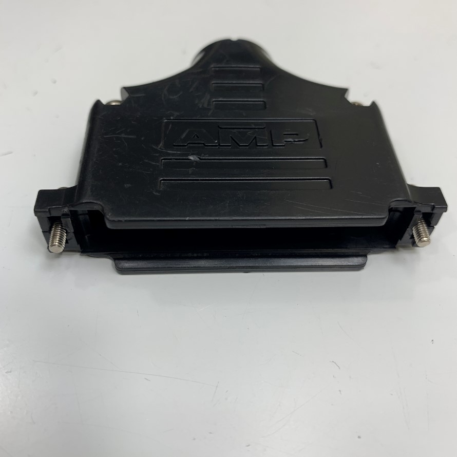 Vỏ Ốp Nhựa Bắt Vít Rắc Hàn AMP D-Sub DB37 37 Pin Serial Port Connector Kit Plastic Cover Housing Hood