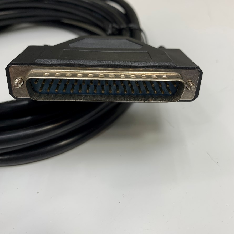 Cáp Điều Khiển D-Sub DB37 Male to DB37 Male Serial Cable 37 Core OD 8.0mm Dài 3M 10ft For Industrial Encoder Servo Laser Cutting Machine Cable