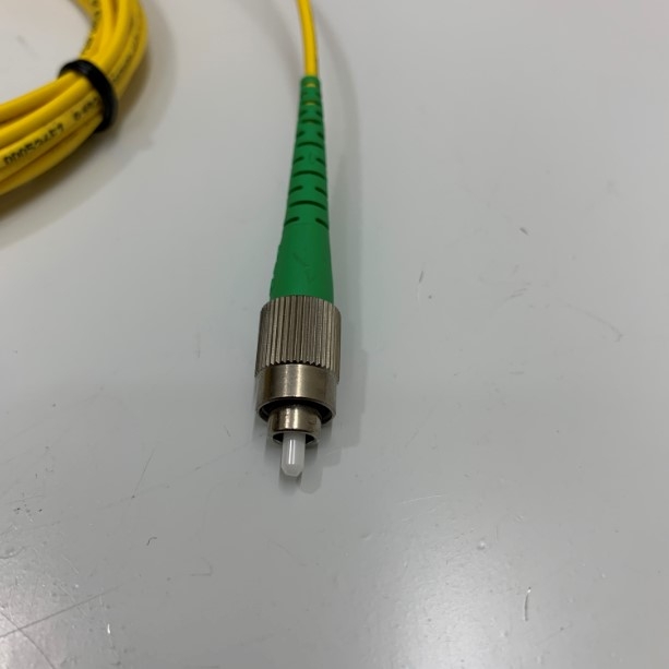 Dây Nhẩy Quang Japan Original 10FT LC UPC to FC UPC Simplex OS2 Single Mode PVC Yellow 2.0mm Fiber Optic Patch Cable Length 3M