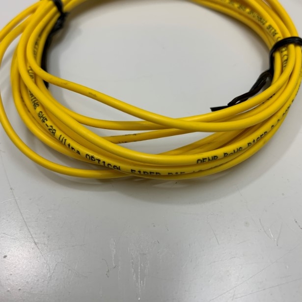 Dây Nhẩy Quang Japan Original 6.6FT LC UPC to FC UPC Simplex OS2 Single Mode PVC Yellow 2.0mm Fiber Optic Patch Cable Length 2M