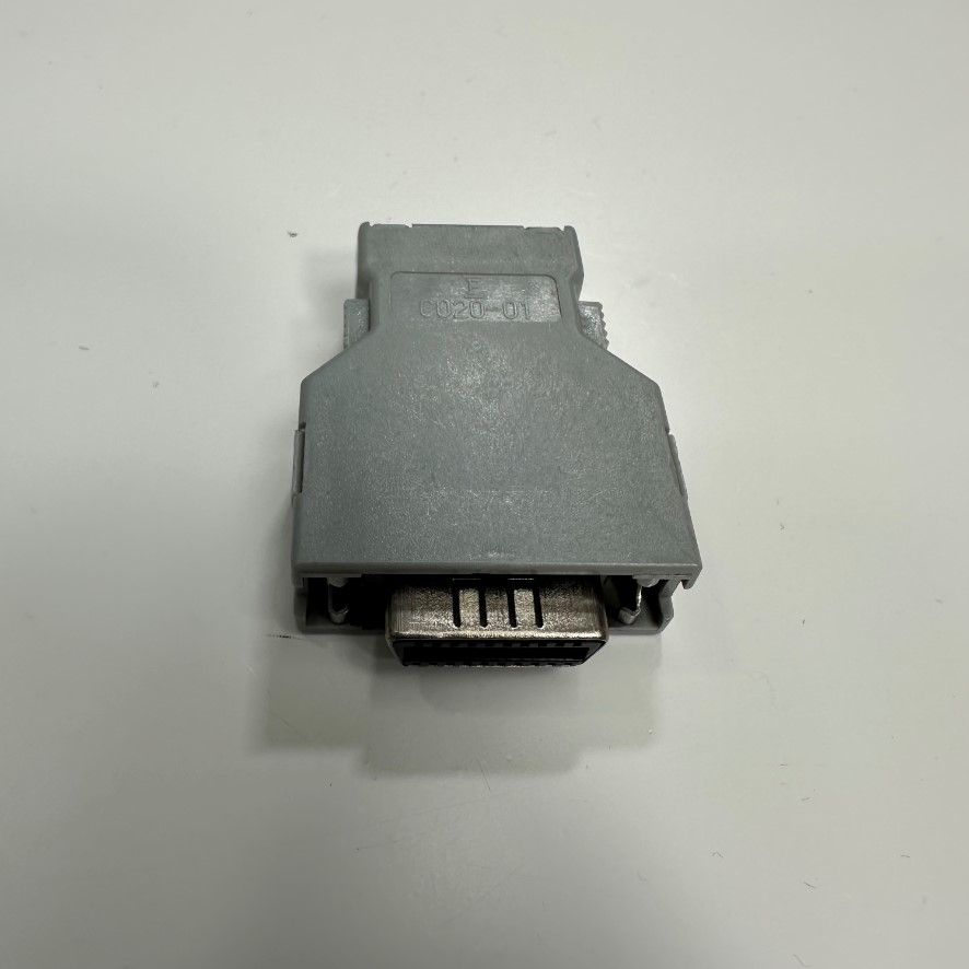 Bộ Jack Honda F C020-01 PCR-E20F 20 Pin Female Connector IDC Type Pitch 1.27mm Gold Plated With Latch Clip For Honda Fanuc, Fuji, Okuma, CNC, DNC Machines, Servo Motor Drive I/O Plug Connector