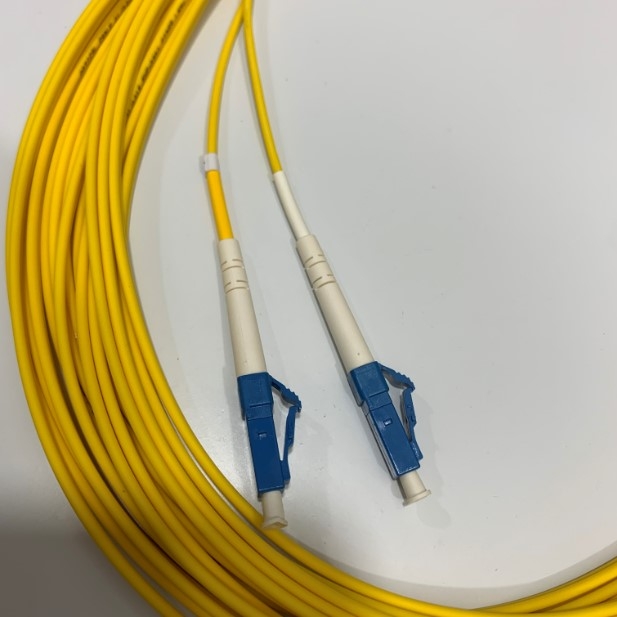 Dây Nhẩy Quang ADC 6881 1 488-1100YL Fiber Optic Cable Single Mode LC to LC OS2 9/125 Duplex Yellow 10 Meter Cable 2.0mm PVC