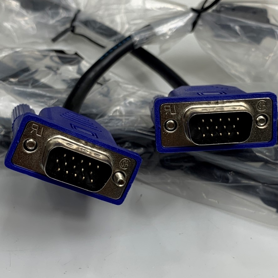 Cáp VGA to VGA Male/Male Cable Dài 1.5M 5ft Original Monitor Cord Blue Plug For PC Computer