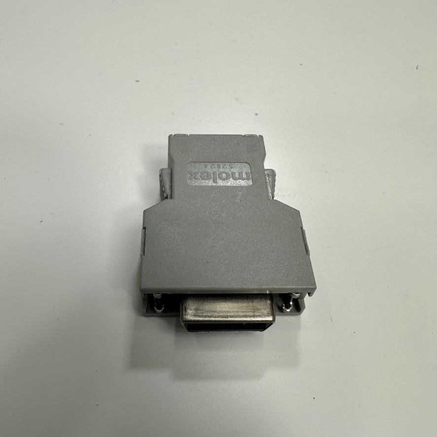 Bộ Jack Molex 52624 PCR-E20F 20 Pin Female Connector IDC Type Pitch 1.27mm Gold Plated With Latch Clip For Honda Fanuc, Fuji, Okuma, CNC, DNC Machines, Servo Motor Drive I/O Plug Connector