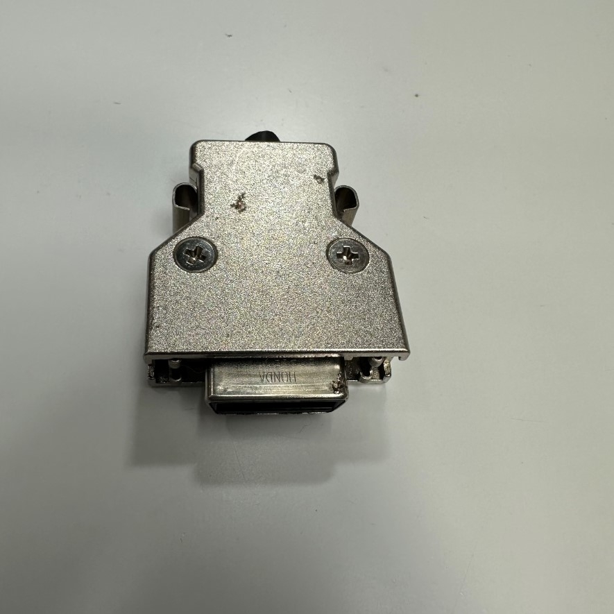 Bộ Jack Honda PCR-E20F Metal Shell Fe 20 Pin Female Connector IDC Type Pitch 1.27mm Gold Plated With Latch Clip For Honda Fanuc, Fuji, Okuma, CNC, DNC Machines, Servo Motor Drive I/O Plug Connector