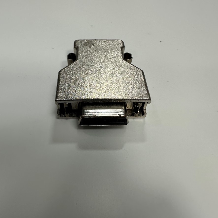 Bộ Jack Honda PCR-E20F Metal Shell Fe 20 Pin Female Connector IDC Type Pitch 1.27mm Gold Plated With Latch Clip For Honda Fanuc, Fuji, Okuma, CNC, DNC Machines, Servo Motor Drive I/O Plug Connector