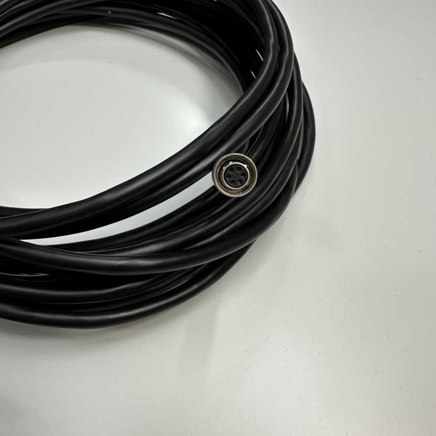 Cáp 10M 33ft Industrial Hirose HR10A-7P-6S Shielded Trigger Cable Towline Power Cable For Industrial Camera Industrial Camera Basler, Hikrobot