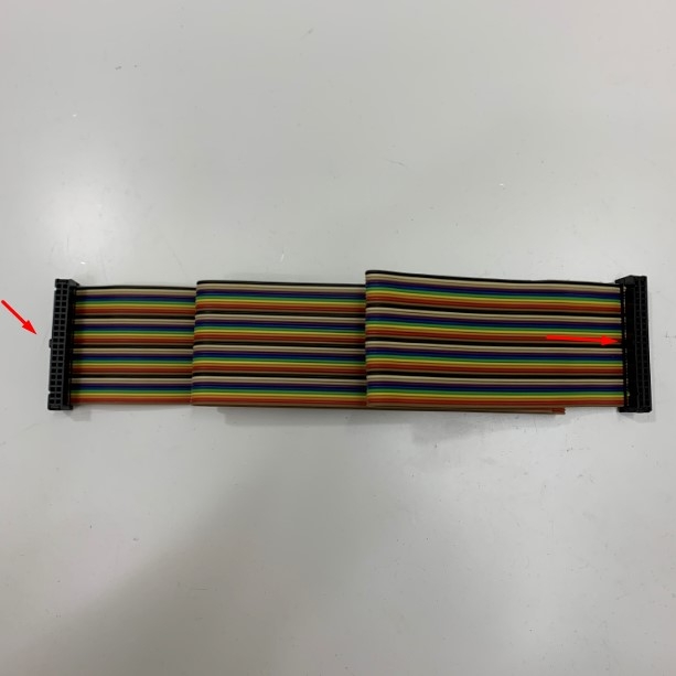 Cáp Bẹ Nhiều Mầu IDC 40 Pin 2.54mm Pitch Flat Ribbon Data Rainbow Color Cable Dài 1M For IPC ISA Board SBC Industrial Motherboard CPU Card PLC/CNC/Desk Robot