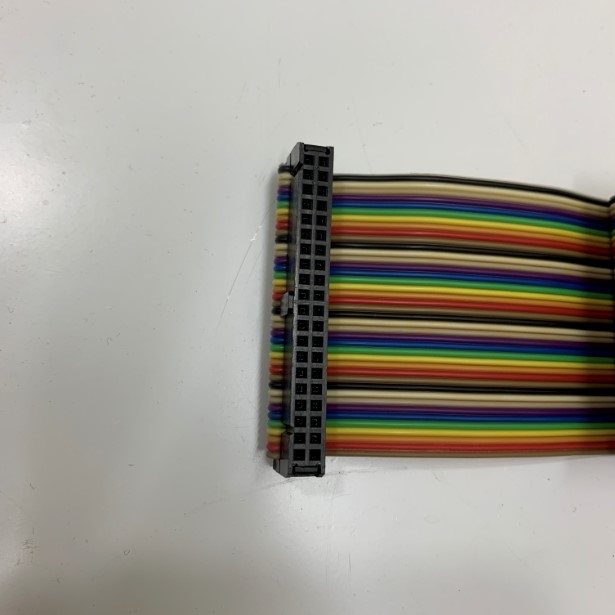 Cáp Bẹ Nhiều Mầu IDC 40 Pin 2.54mm Pitch Flat Ribbon Data Rainbow Color Cable Dài 1M For IPC ISA Board SBC Industrial Motherboard CPU Card PLC/CNC/Desk Robot