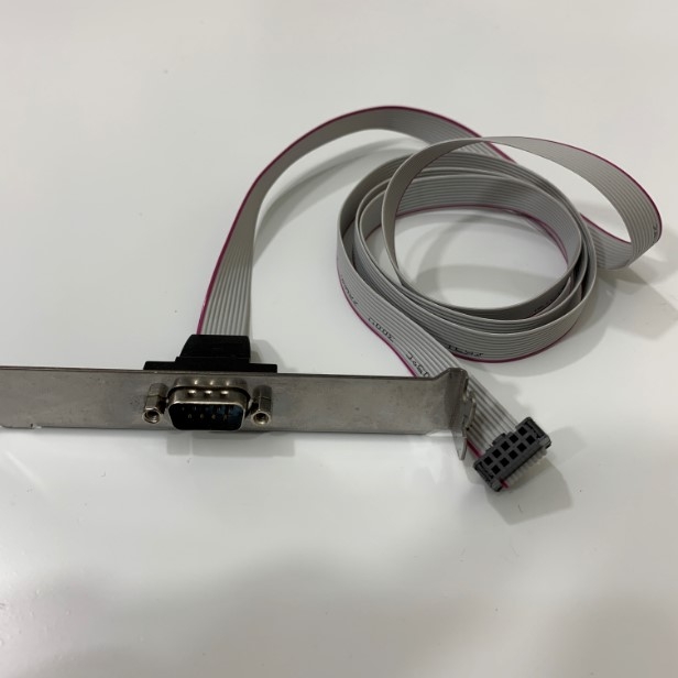 Thanh Nối Cổng RS232 Onboard Trên Mainboard to Serial DB9 Male RS232 COM Port to IDC 10 Pin Cable Length 1M For Computer Desktop MT