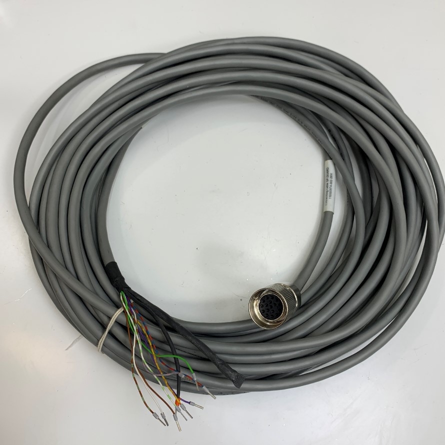 Cáp Điều Khiển SP-Guard 110000974-002-20M Dài 20M 66ft Connector M23 17 Pin Female Circular to 9 Core Terminal Block End Wire For Máy Bơm Hút Chân Không Leybold SP250 - SP630 Screwline Pumps