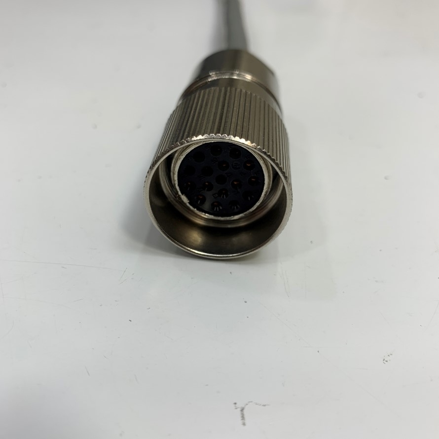Rắc Hàn Jack Sealcon M23 Female 17 Pin Circular Solder Type Connector For Industrial