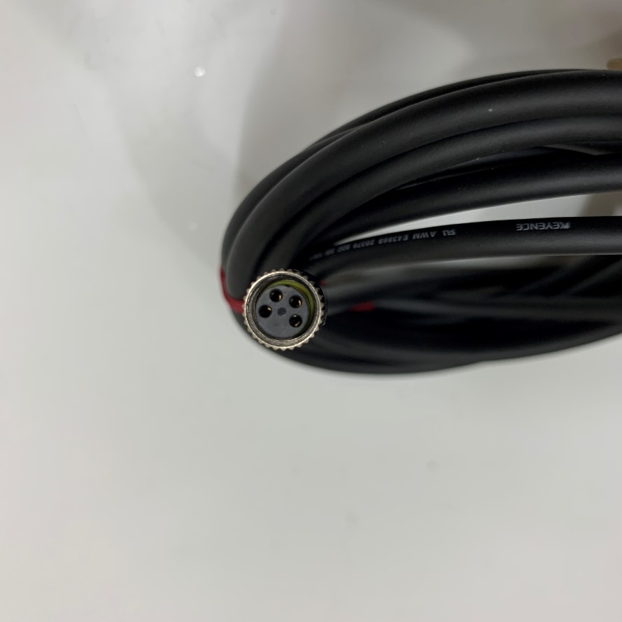 Cáp M8 Cable 4 Pin 2M Female A Coding Circular Connector Cable Waterproof IP67 Single End Cable Keyence OP-87056 Sensor