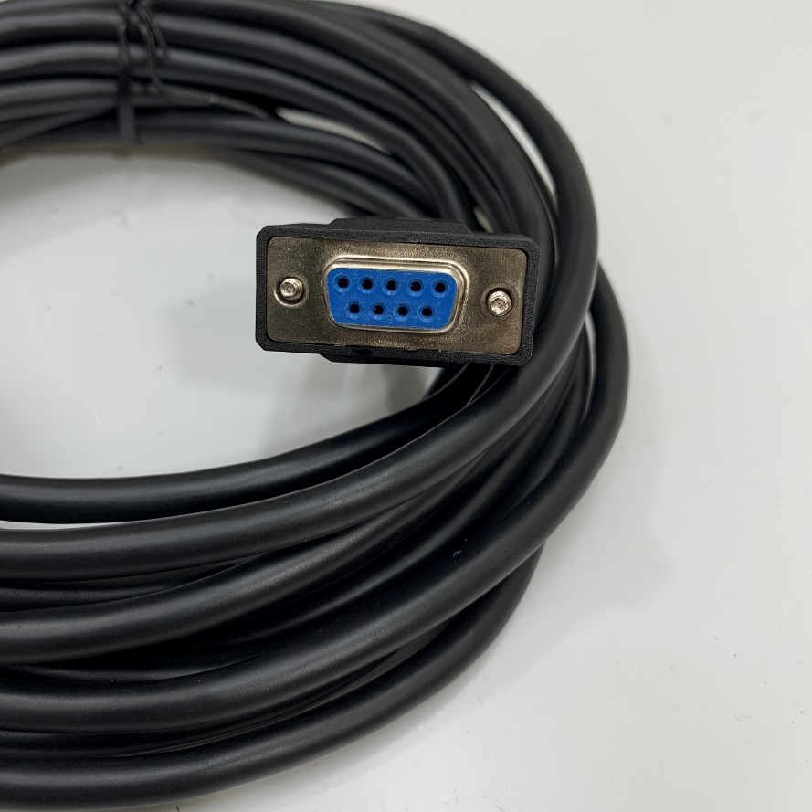 Cáp Lập Trình XW2Z-500S-V Dài 5M 17ft Communication RS232 DB9 Male to Female Cable Shielded For PLC Omron C200HE-CPU42 C200HW With Personal Computer/HMI