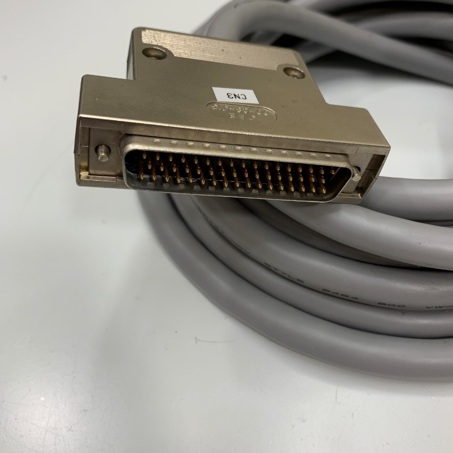 Cáp OEM L-COM CSMN50MF-15 Dài 5M 17ft Shielded Cable SCSI DB50 50 Pin Male to Female Three 3 Row 25PR 28AWG 50 Core x 0.125mm² OD 11mm