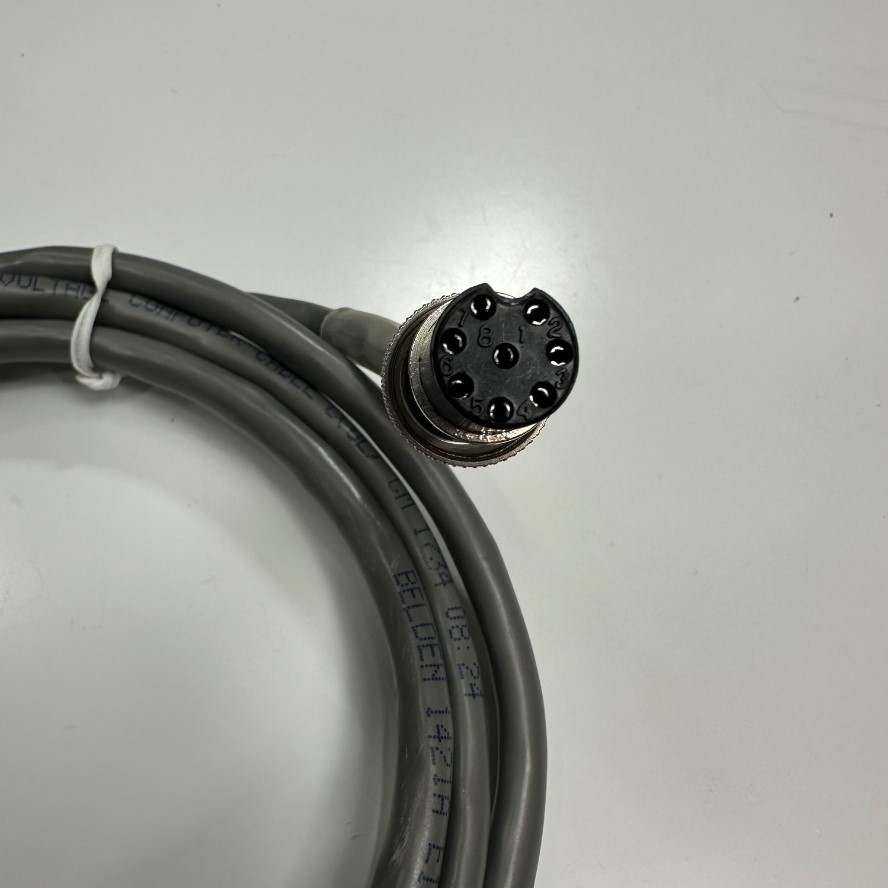 Cáp 1.1M 3.7ft Shielded Cable Connector APEX PLT-168-P-R 8 Pin Female Circular to DB9 Male Connector 3M 45 Degree Cable BELDEN E108998 4PR 24AWG For Signals Data And Power Industrial