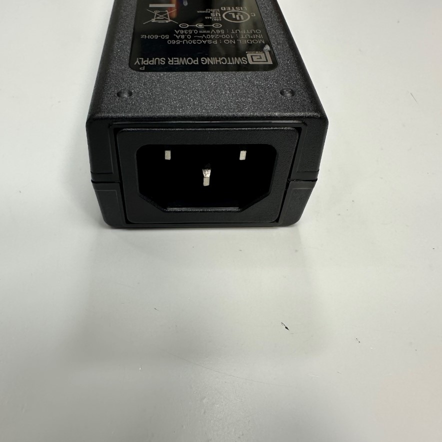 Adapter 56V 0.536A 30W Phihong PSAC30U-560 IEC 320-C14 Plug  Connector Tip Size 5.5mm x 2.1mm Switching Power Supply For PoE Switch