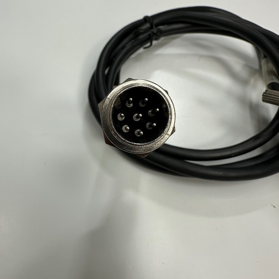 Cáp 1.5M 5ft Shielded Cable Connector APEX PLT-168-R-R 8 Pin Male Circular to DB9 Male Connector MH 8 Way D-Sub Cable E74020-C DER AN  4PR 28AWG For Signals Data Industrial