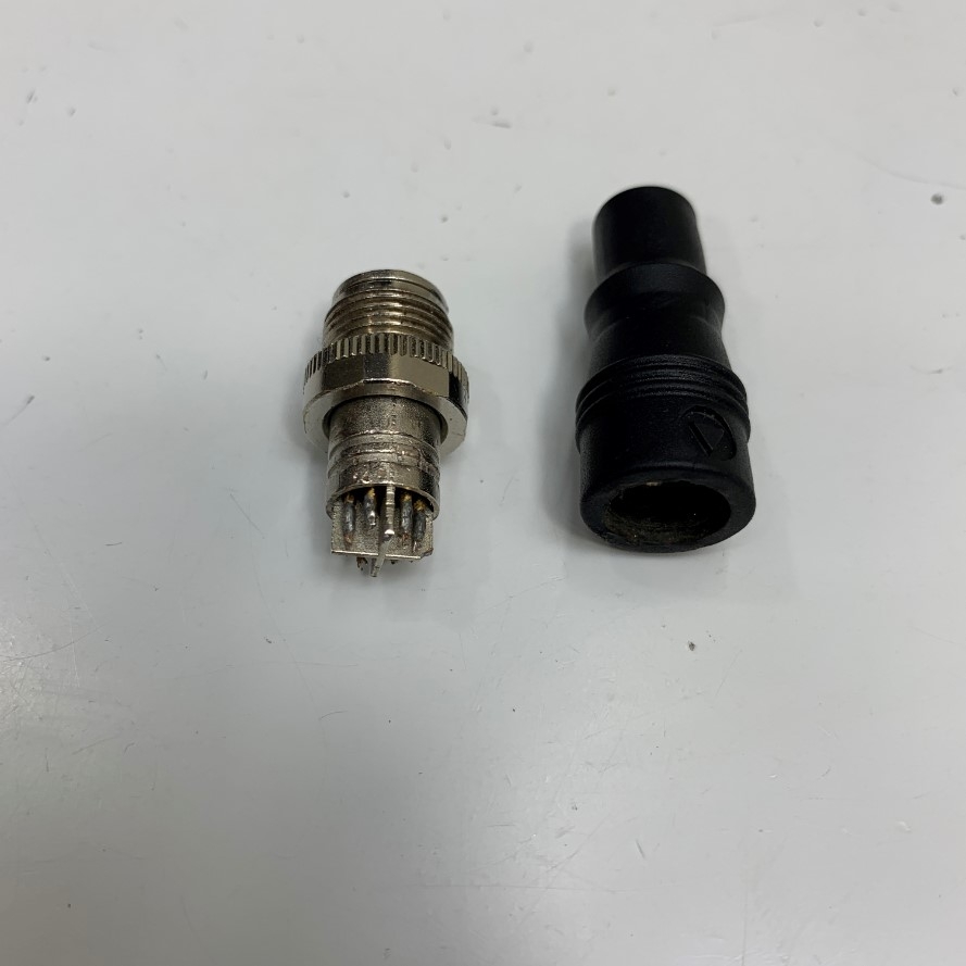 Rắc Hàn Jack Connector M12 8 Pin Male X-Coded Straight For Industrial Camera Ethernet Connector Cable Solder Type Shield