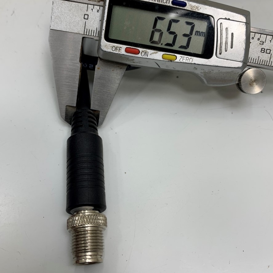 Cáp Điều Khiển Dài 45Cm 1.4ft Connector M12 8 Pin X-Code Male to 8 Core Bare Wire Open End 24AWG Shielded PVC Black Cable For Cognex Industrial Barcode Camera Reader