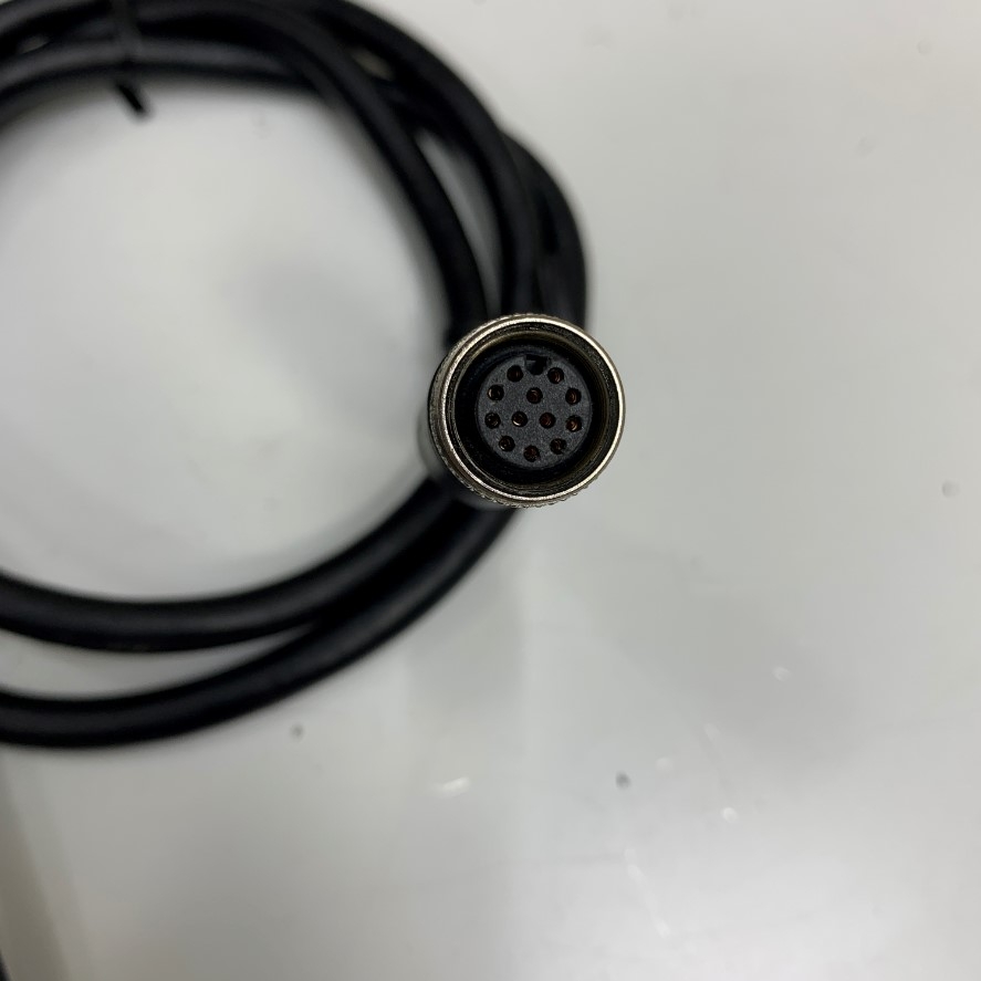 Cáp Điều Khiển Cognex CCBl-05-01 Dài 1 Meter 3.3ft Dataman Power & IO Cable 185-1231R Cable M12 A-Code 12 Pin Female to 12 Core Bare Wire Open End For Cognex Industrial Barcode Camera Reader