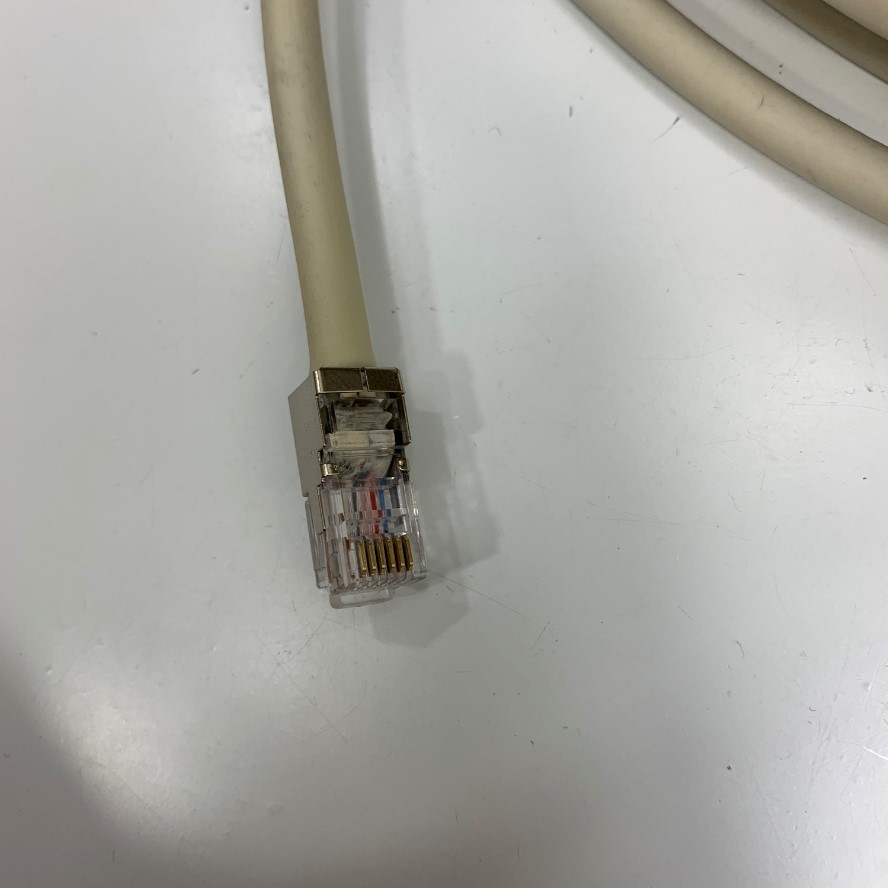 Cáp Điều Khiển Connector RJ12 6P6C 6 Pin jack Male to Male 24AWG Shielded PVC Grey 4x2x0.14 mm² OD 6.5mm Cable Dài 10M 33ft For Polycom Trio Expansion Microphones Studio Community