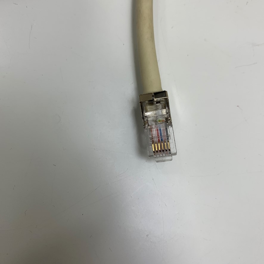 Cáp Điều Khiển Connector RJ12 6P6C 6 Pin jack Male to Male 24AWG Shielded PVC Grey 4x2x0.14 mm² OD 6.5mm Cable Dài 10M 33ft For Polycom Trio Expansion Microphones Studio Community