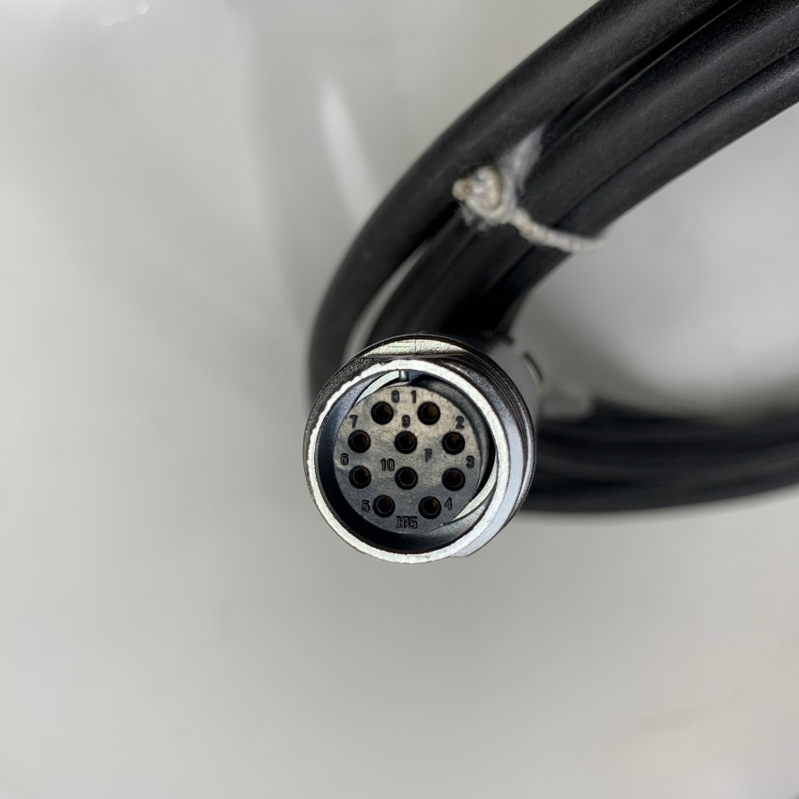 Cáp 4.5M 15ft Nordson 7028178 EFD Cable Valve/Driver 4.5M-HH-DC Connector Hirose RM15TRD-10S(71) 10 Pin Female to Hirose RM15TPD-10P(71) 10 Pin Male Circular Connector For NORDSON Torque block control
