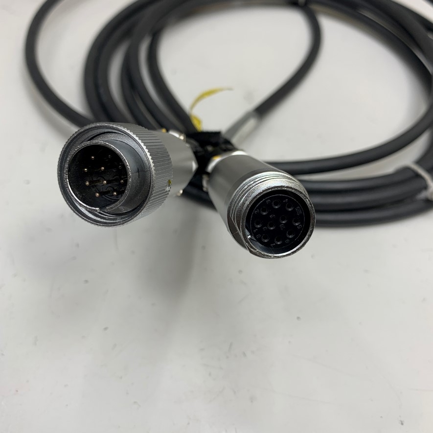 Cáp 4.5M 15ft Nordson 7028178 EFD Cable Valve/Driver 4.5M-HH-DC Connector Hirose RM15TRD-10S(71) 10 Pin Female to Hirose RM15TPD-10P(71) 10 Pin Male Circular Connector For NORDSON Torque block control