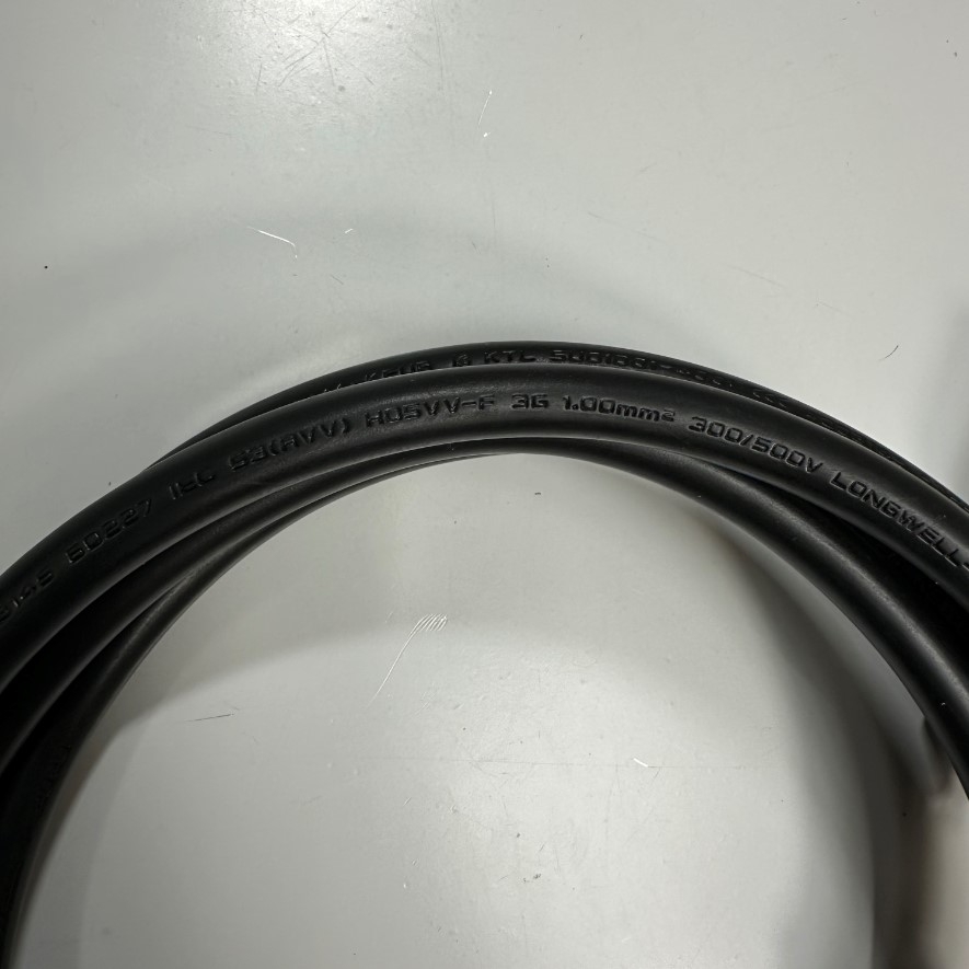 Dây Nguồn Máy Chủ LONGWELL LS-60 LS-14 AC Power Cord C13 to C14 10A 250V 3x1.0mm² 18AWG For UPS PDU APC ARES Eaton Emerson Và Server Rack Length 1.8M