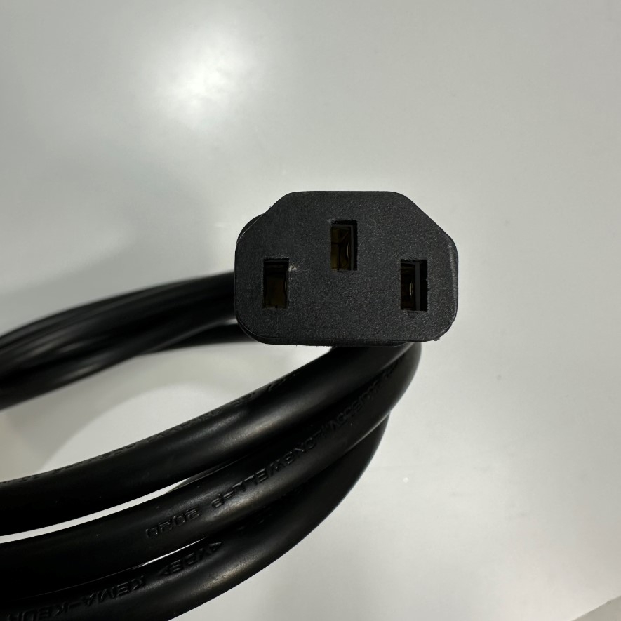 Dây Nguồn Máy Chủ LONGWELL LS-60 LS-14 AC Power Cord C13 to C14 10A 250V 3x1.0mm² 18AWG For UPS PDU APC ARES Eaton Emerson Và Server Rack Length 1.8M