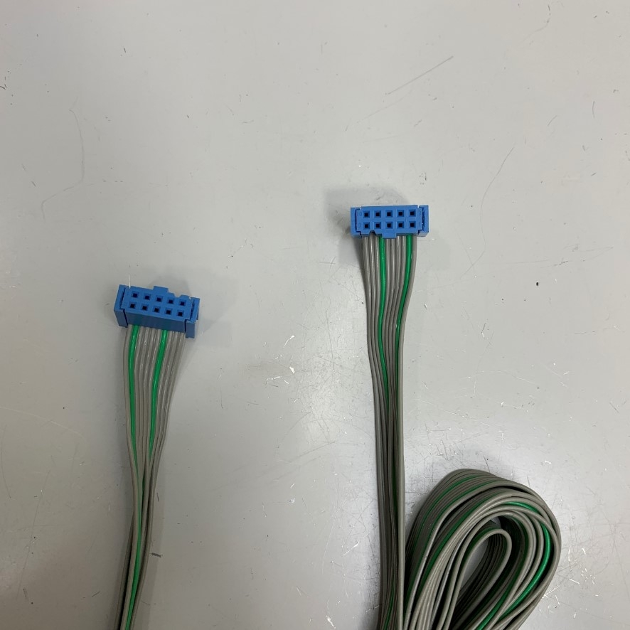 Cáp Dài 2M 6.5ft IDC 10 Pin Female to Female 10 Pin FC 2*5 Pitch 2.54mm Cable Flat Ribbon Data Rainbow Color For CMC CNC PLC LCD Screen Total Phase I/O Connection Line Cable
