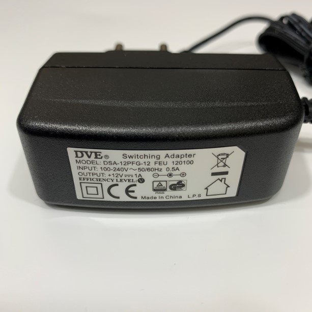 Adapter OEM A&D AX-TB-249E 12V 1A DVE + ---C--- - Connector Size 5.5mm x 2.1mm For Cân Điện Tử AND Precision Balances BM GH GR HR GX GF FZ FX Series