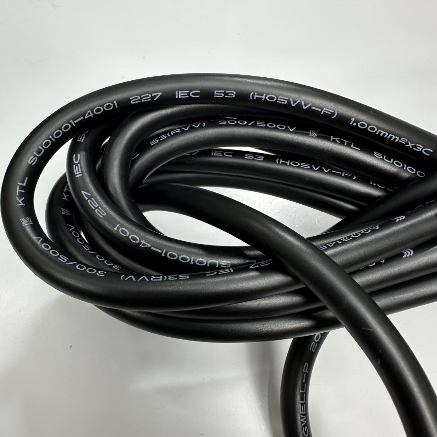 Dây Nguồn 4M 13.3ft Longwell AC Power Cord IEC-320 C13 to C14 10A 250V 18AWG 3x1.0mm² Cable For Rack PDU UPS APC witch Server, Network Switch