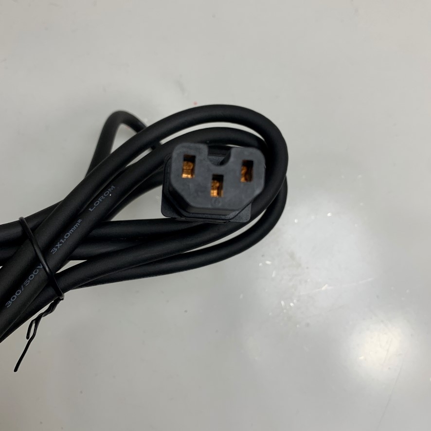 Dây Nguồn 2.5M 8.3ft Power Cord UK BS1363 Plug to C15 Fused 13A Plug 10A 250V 18AWG 3x1.0mm² UL Cable OD 7.5mm For Switch Cisco Nexus, Cisco Catalyst Networking Switch
