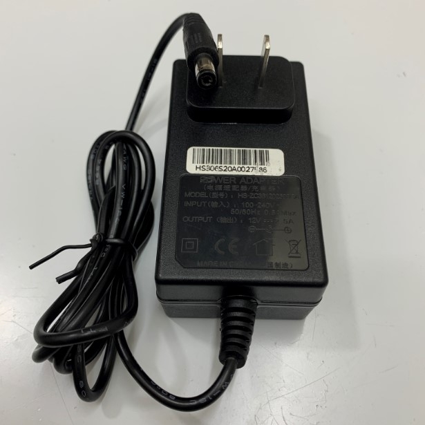 Adapter 12V 2.5A HS-ZC361202500CA Connector Size 5.5mm x 2.1mm