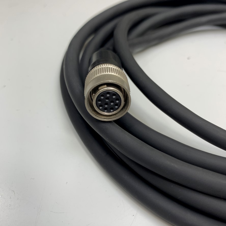 Cáp Cognex 300-0181-50 Dài 5M 17ft Cable Connector Plug Hirose 12 Pin Female HR10A-10P-12S(73) to Hirose 12 Pin Male HR10A-10P-12P(73) For Industrial Basler GIGE AVT Camera Sony CCD