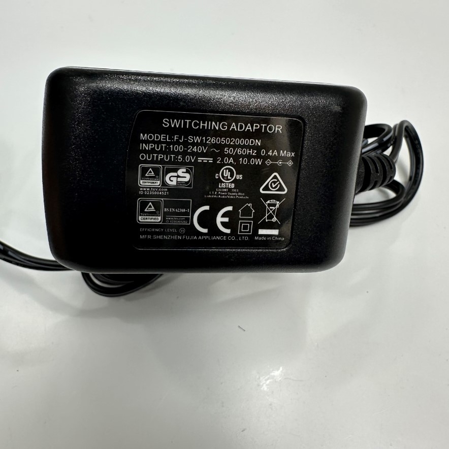 Adapter 5V 2A 10W Shenzhen Fujia EU Plug Connector Tip Size 4.0mm x 1.7mm For Zero Client Atrust w100 Atrust T50 T60 Thin Client
