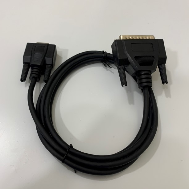 Cáp Lâp Trình F2-232CAB-1 Communication RS232 DB9 Female to DB25 Male Cable 3M For PLC Mitsubishi FX-232AW/FX0N-232ADP/50DU Với Máy Tính